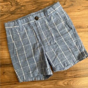 Janie & Jack Blue Plaid Shorts